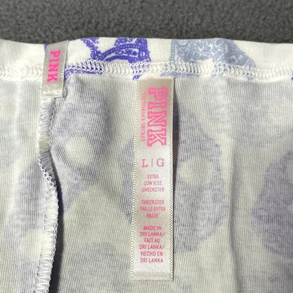Victoria's Secret PINK 2013 Low Rise Cheekster Panty Purple Skulls Halloween - Picture 4 of 7